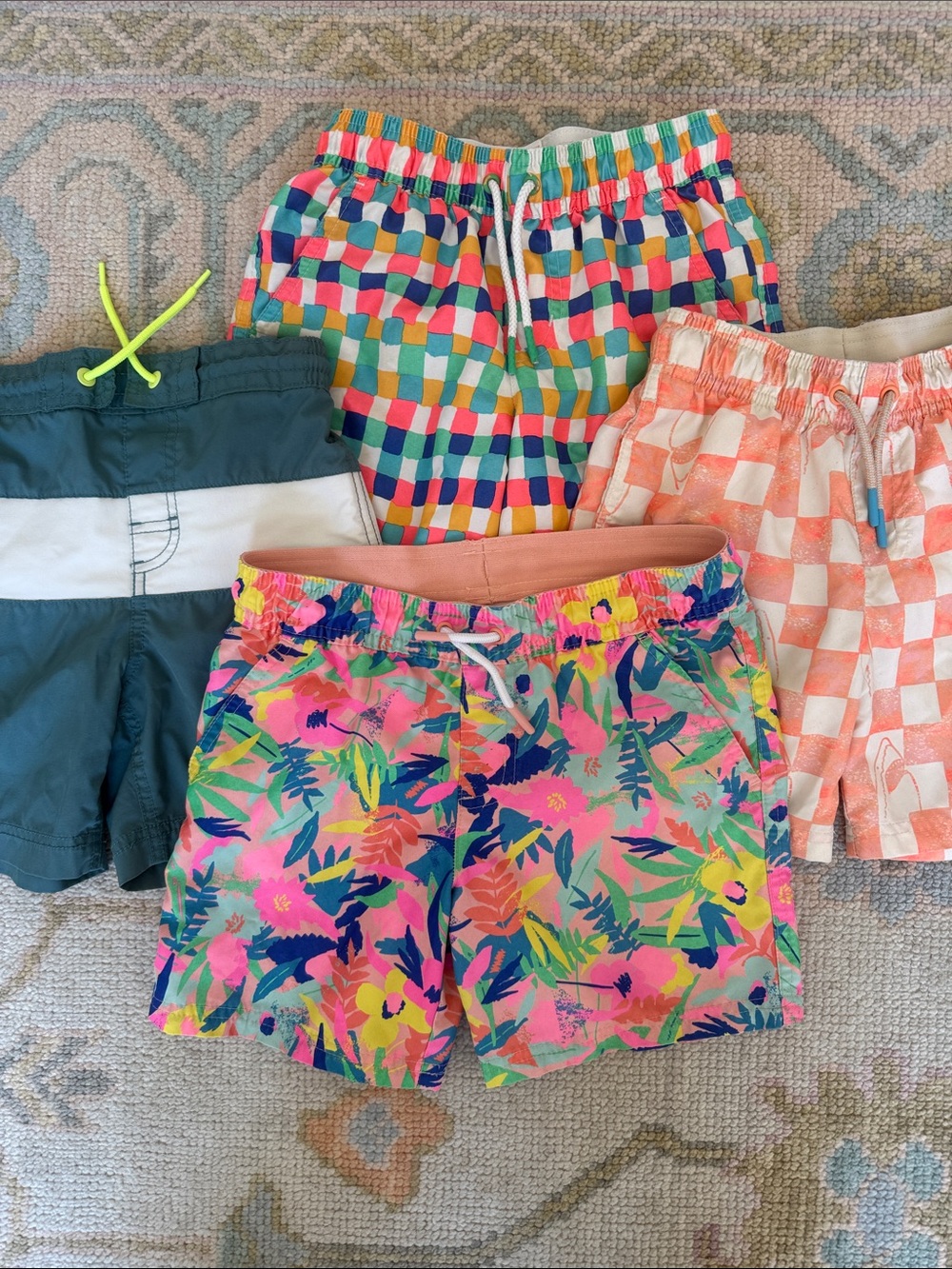 Cat & Jack Boys Size 6/7 Swim Trunk Lot
